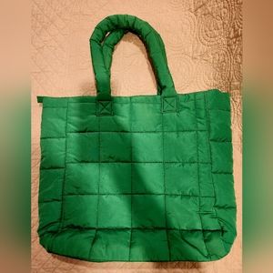 Gap Puffer Tote - Green
